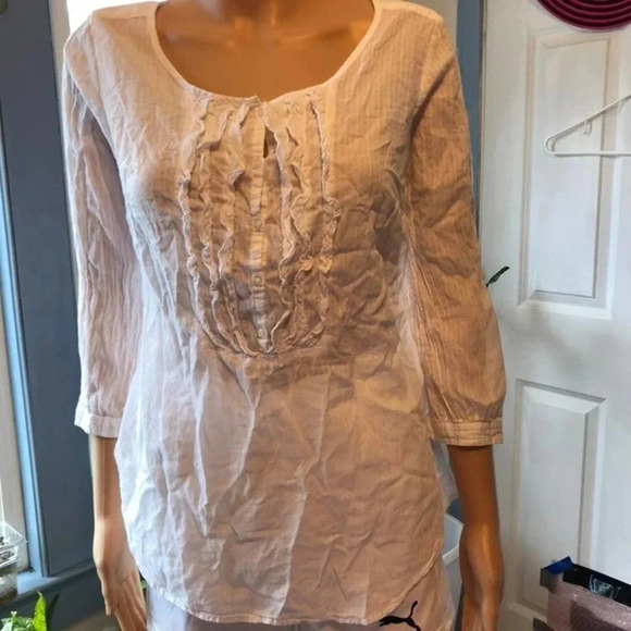 American Eagle Super Lightweight Women Blouse Size 8 Y2K Beach Resort wear - Picture 1 of 5